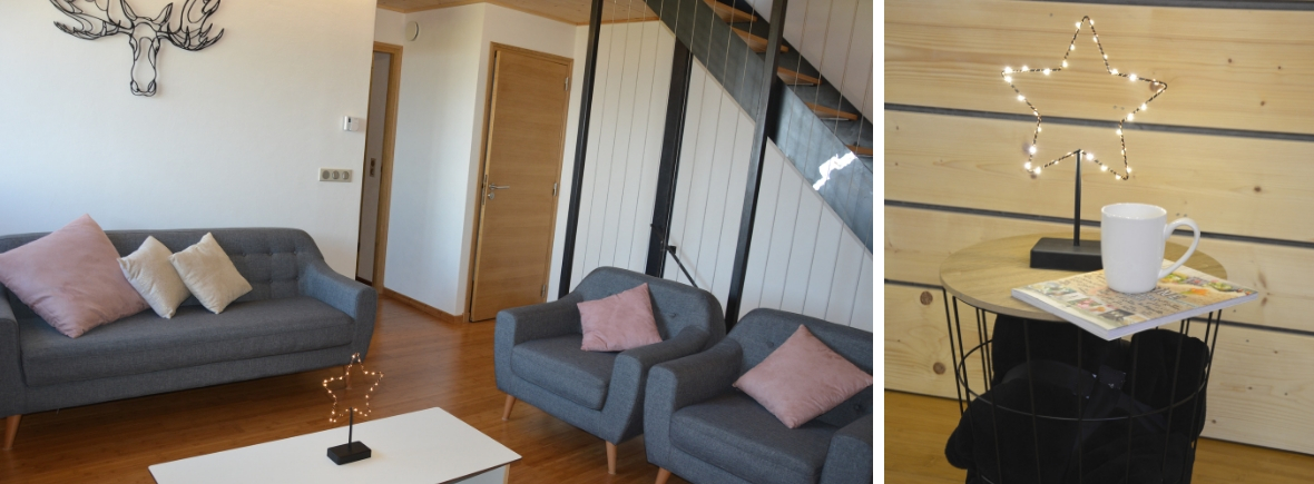 Gîte Etoile Boréale proche d'Aix les bains - le salon