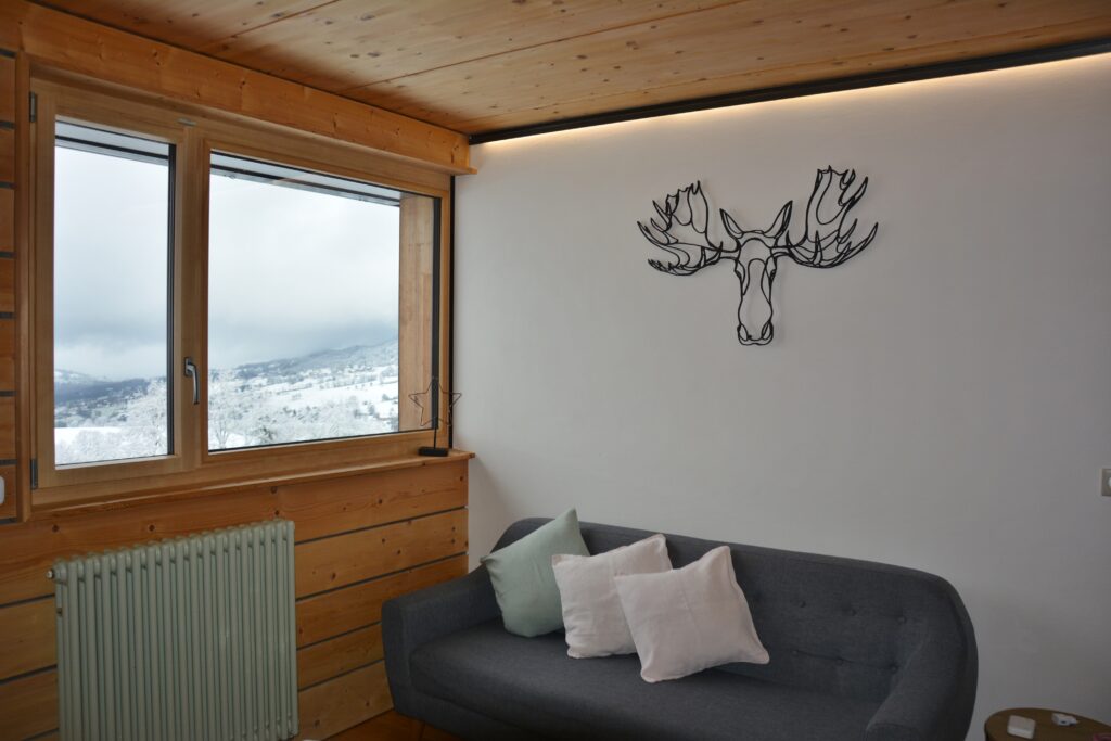 salon gite etoile boreale hiver