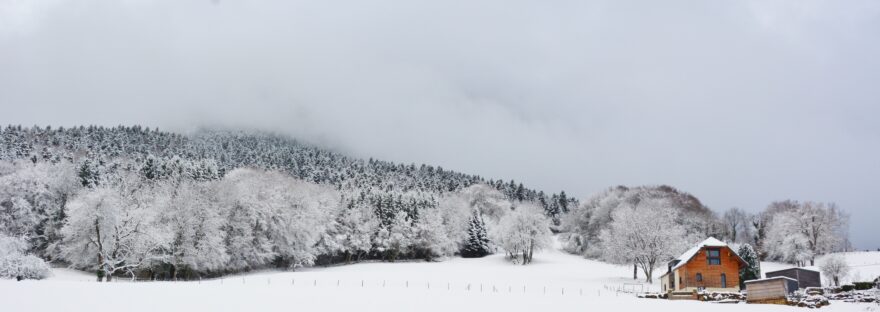 vue du gite etoile boreale hiver